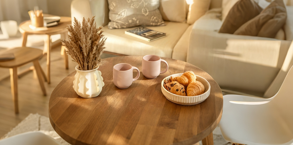 Lot de 2 mugs empilables en céramique grès