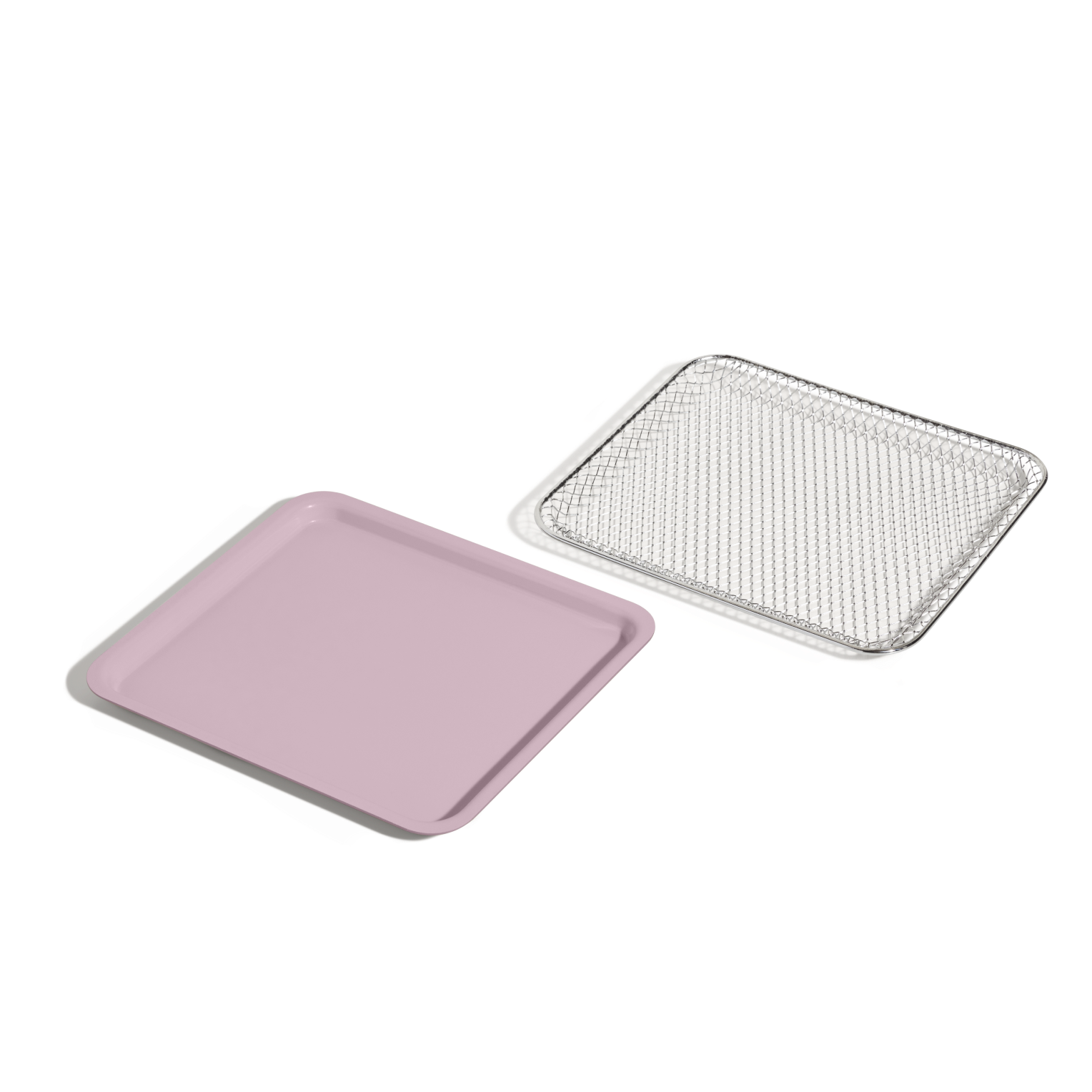 Ensemble panier de friteuse à air et plat de cuisson en céramique