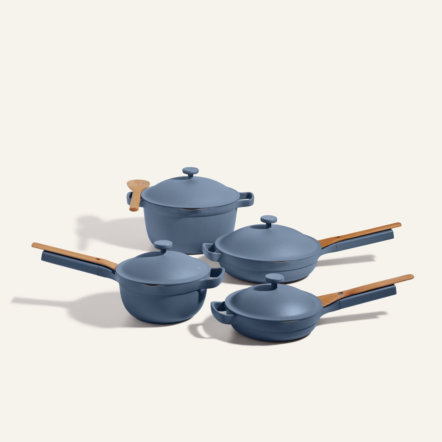 Batterie de cuisine antiadhésive en céramique 13 pièces
