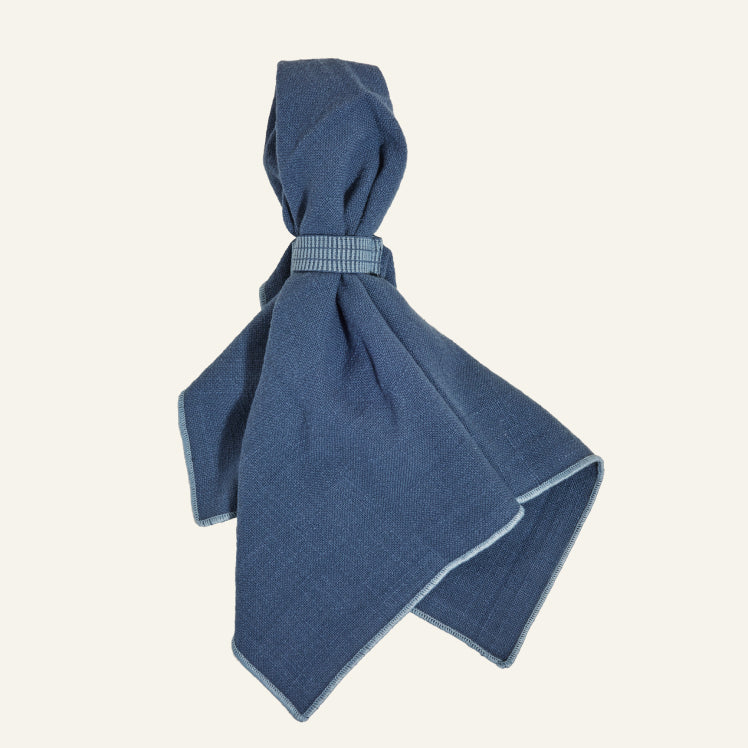 Serviettes de table à anneaux souples – Lot de 4