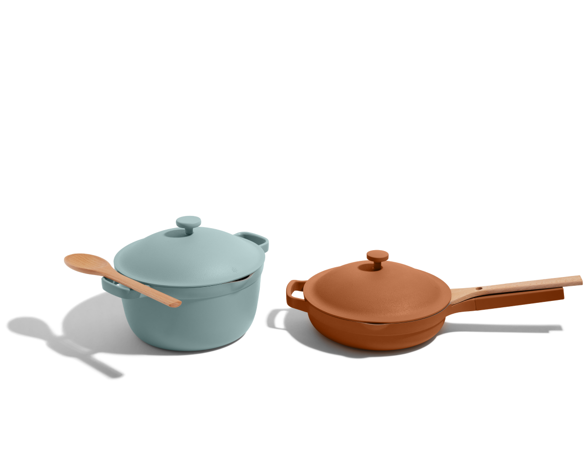 Batterie de cuisine céramique antiadhésive duo 2 pièces