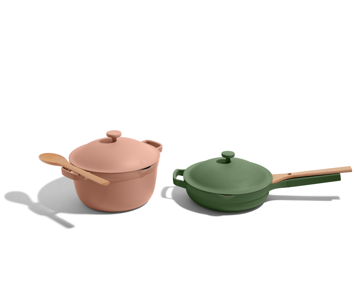 Batterie de cuisine céramique antiadhésive duo 2 pièces