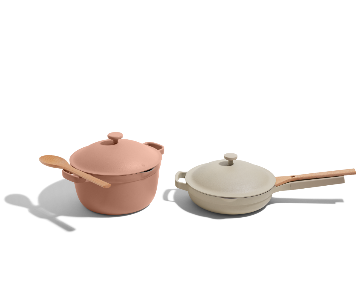 Batterie de cuisine céramique antiadhésive duo 2 pièces