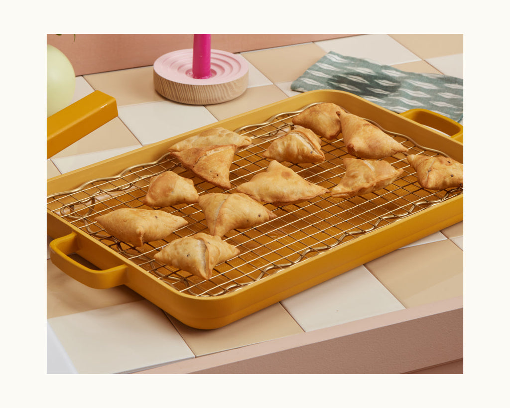 Ensemble Friture Festif avec Écumoire et Grille de Refroidissement