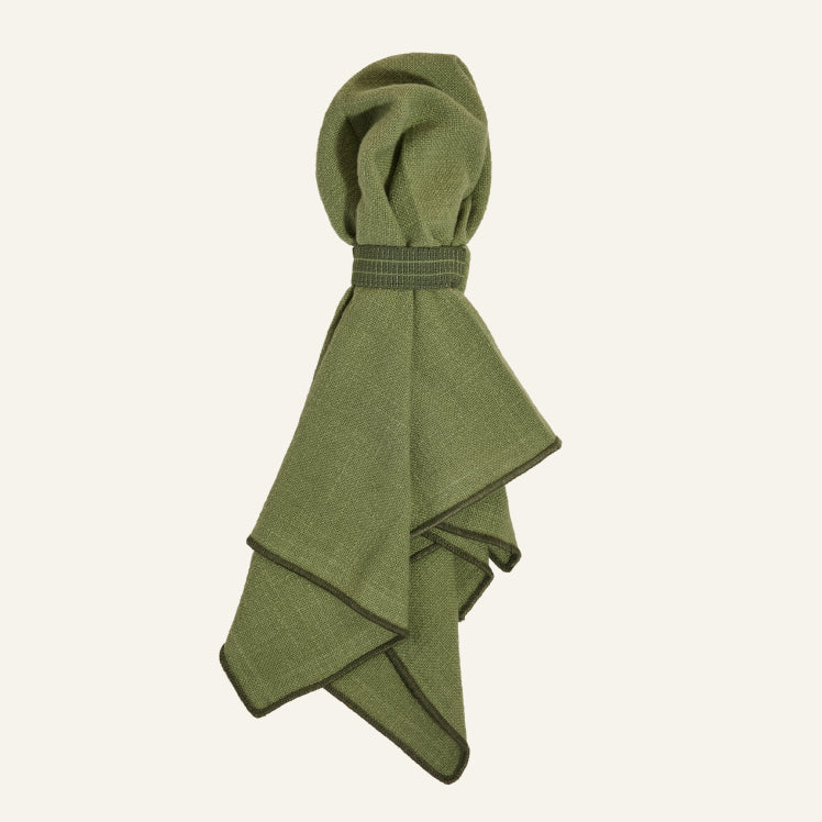 Serviettes de table à anneaux souples – Lot de 4