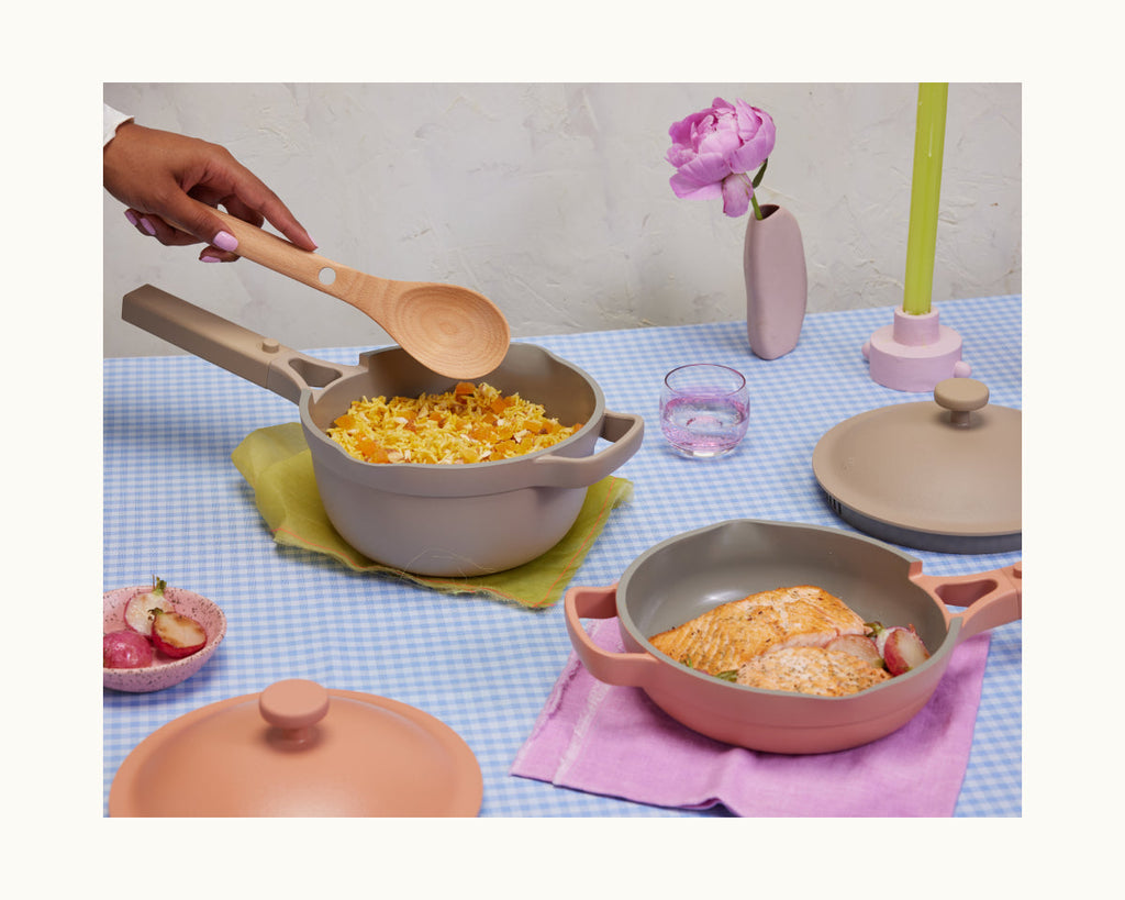 Mini batterie de cuisine antiadhésive en céramique, 2 pièces