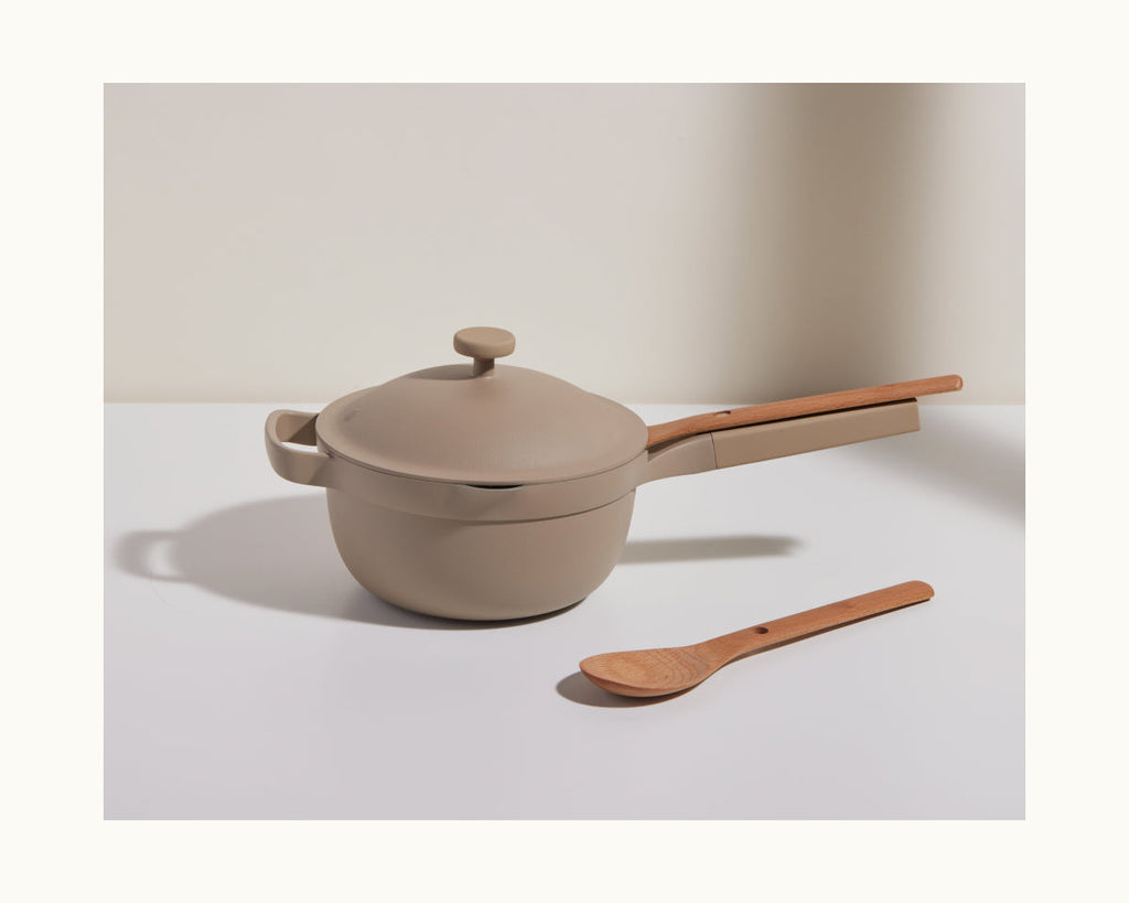 Cuillères de cuisson en hêtre naturel - Lot de 2