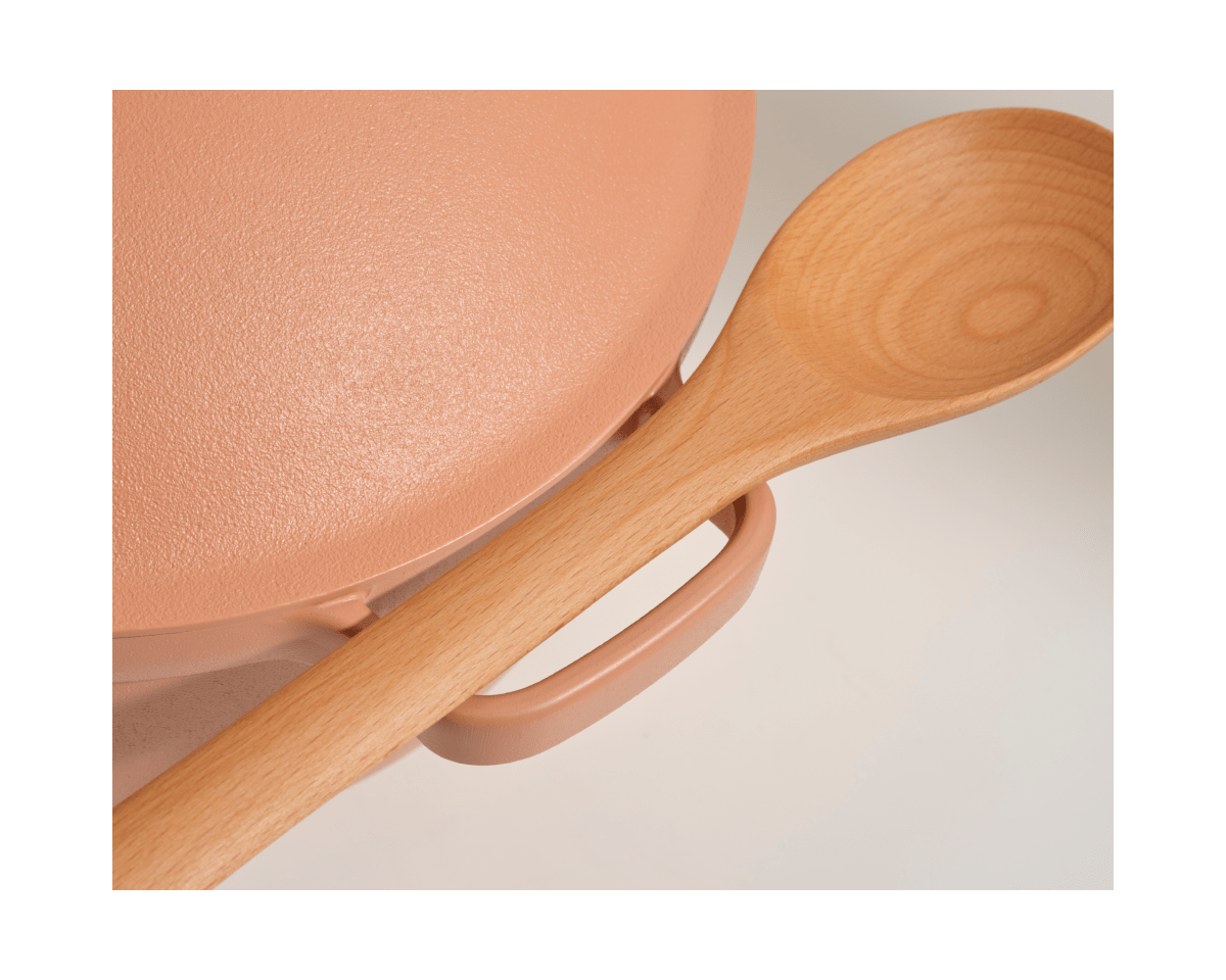 Cuillères de cuisson en hêtre naturel - Lot de 2