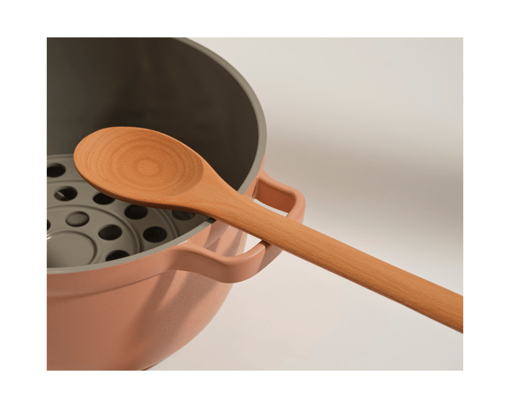 Cuillères de cuisson en hêtre naturel - Lot de 2