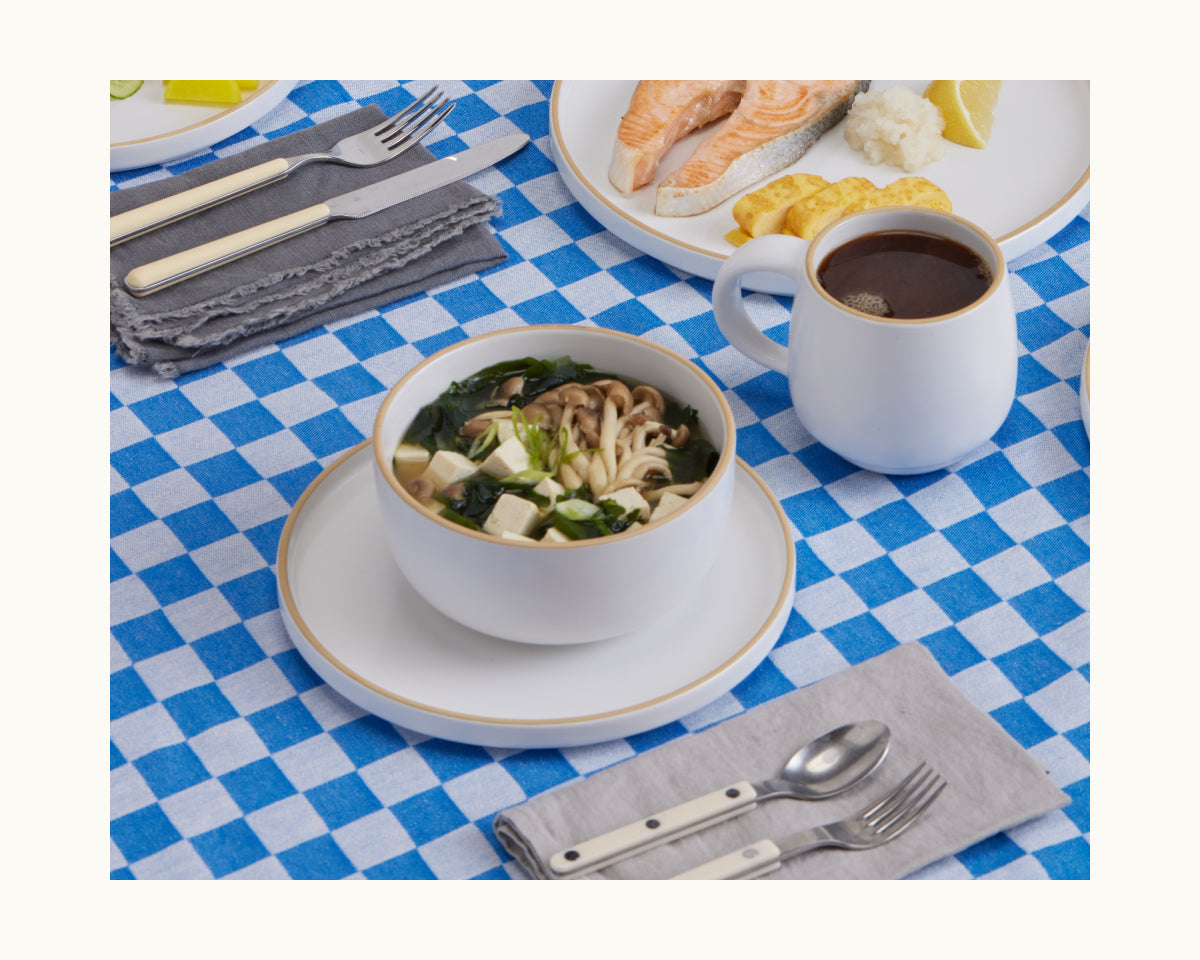 Ensemble de 4 bols à soupe en céramique émaillés à la main