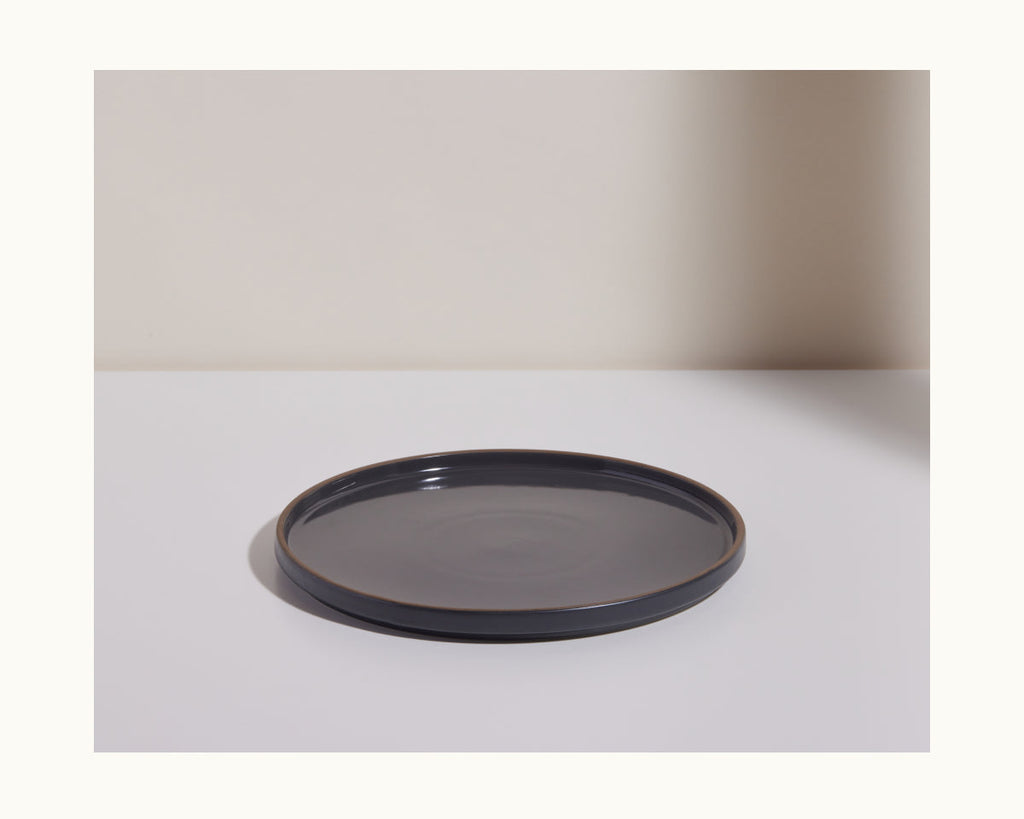 Assiettes en céramique émaillées à la main, lot de 4