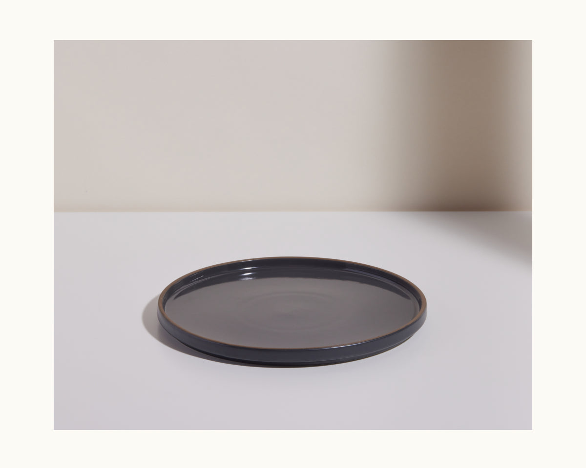 Assiettes en céramique émaillées à la main, lot de 4