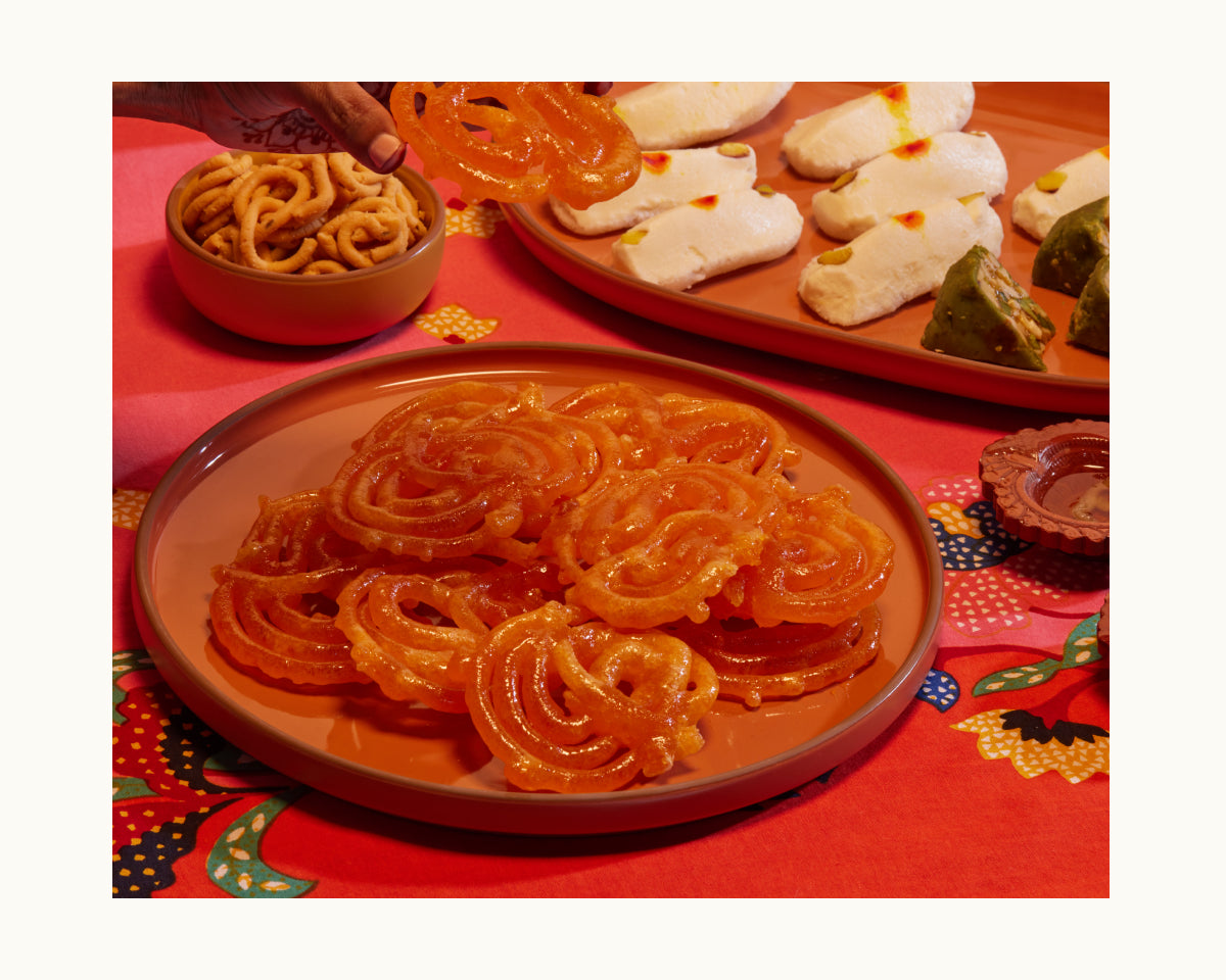 Assiettes en céramique émaillées à la main, lot de 4