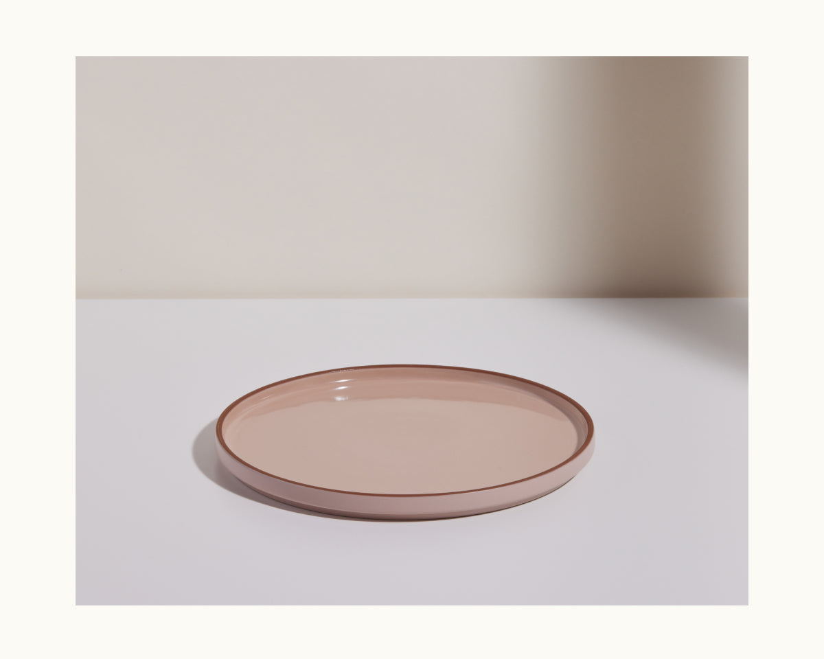 Assiettes en céramique émaillées à la main, lot de 4