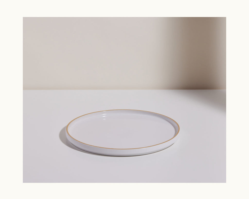 Assiettes en céramique émaillées à la main, lot de 4