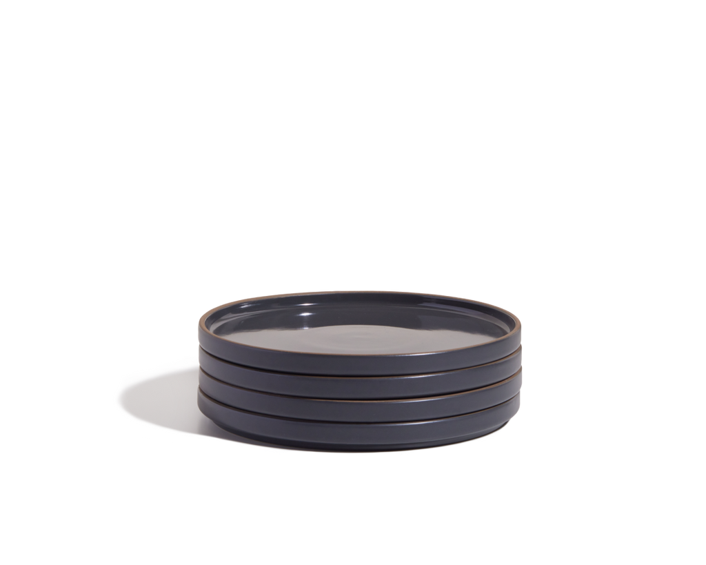 Assiettes à salade en céramique émaillées à la main, lot de 4