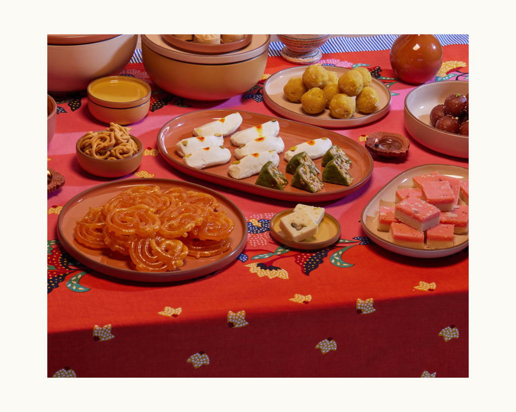 Assiettes à salade en céramique émaillées à la main, lot de 4