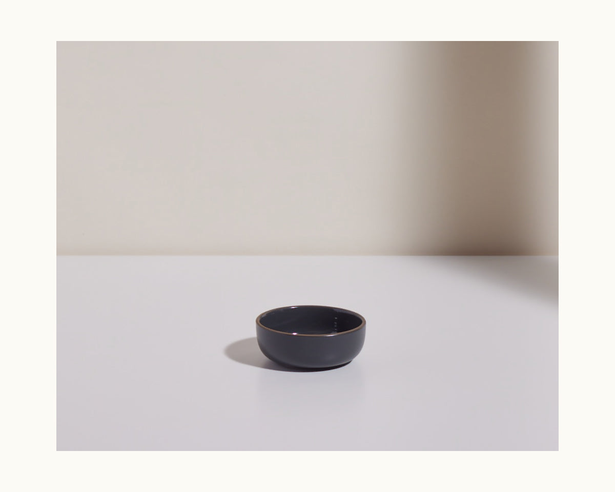 Ensemble de 4 mini bols en céramique émaillée à la main