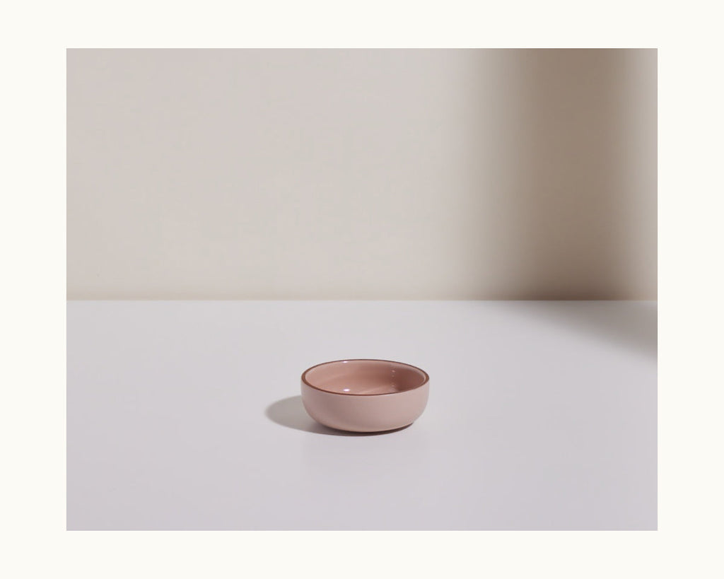 Ensemble de 4 mini bols en céramique émaillée à la main