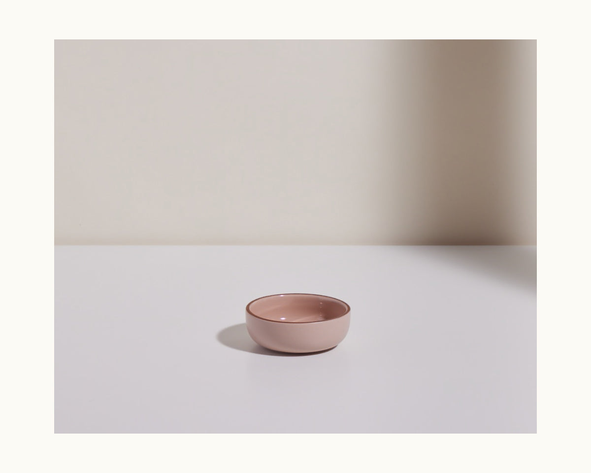 Ensemble de 4 mini bols en céramique émaillée à la main