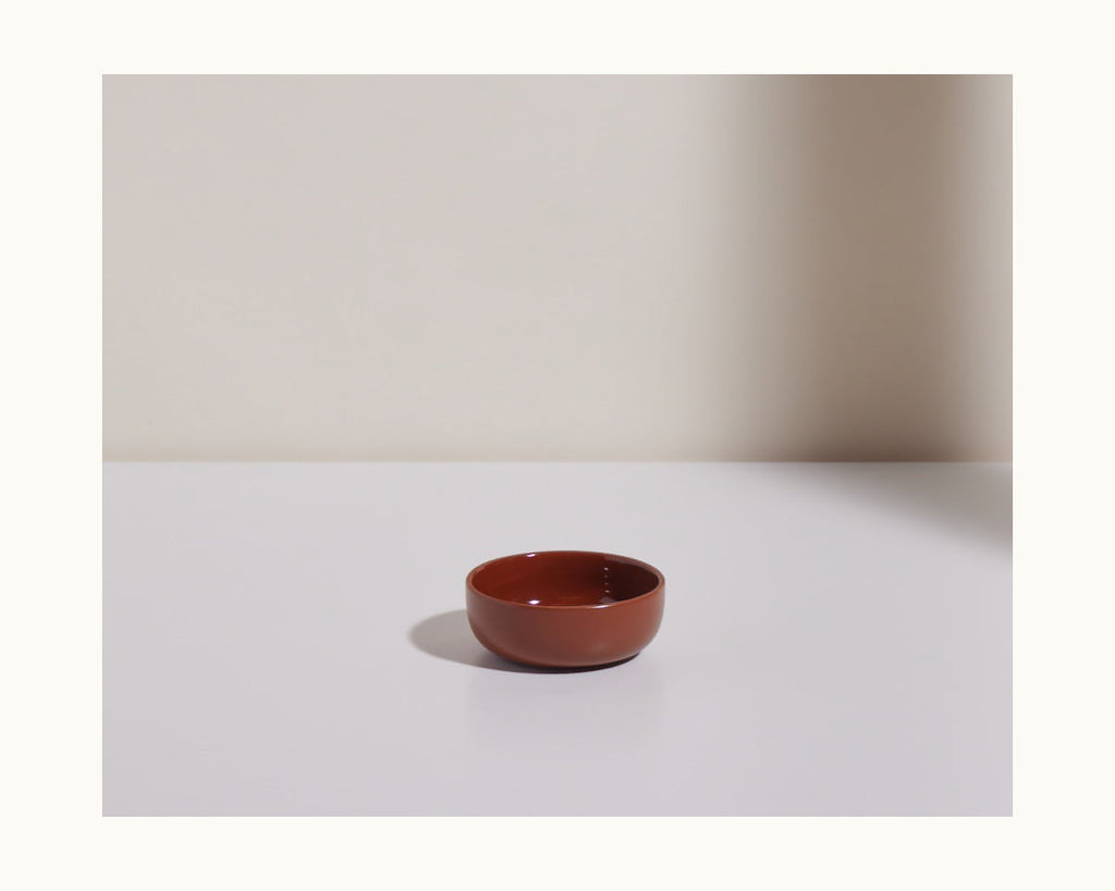 Ensemble de 4 mini bols en céramique émaillée à la main