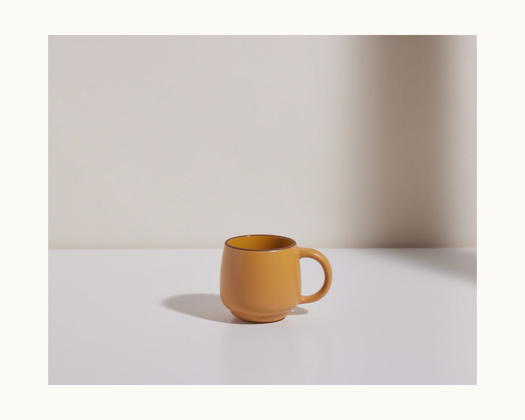 Lot de 2 mugs empilables en céramique grès