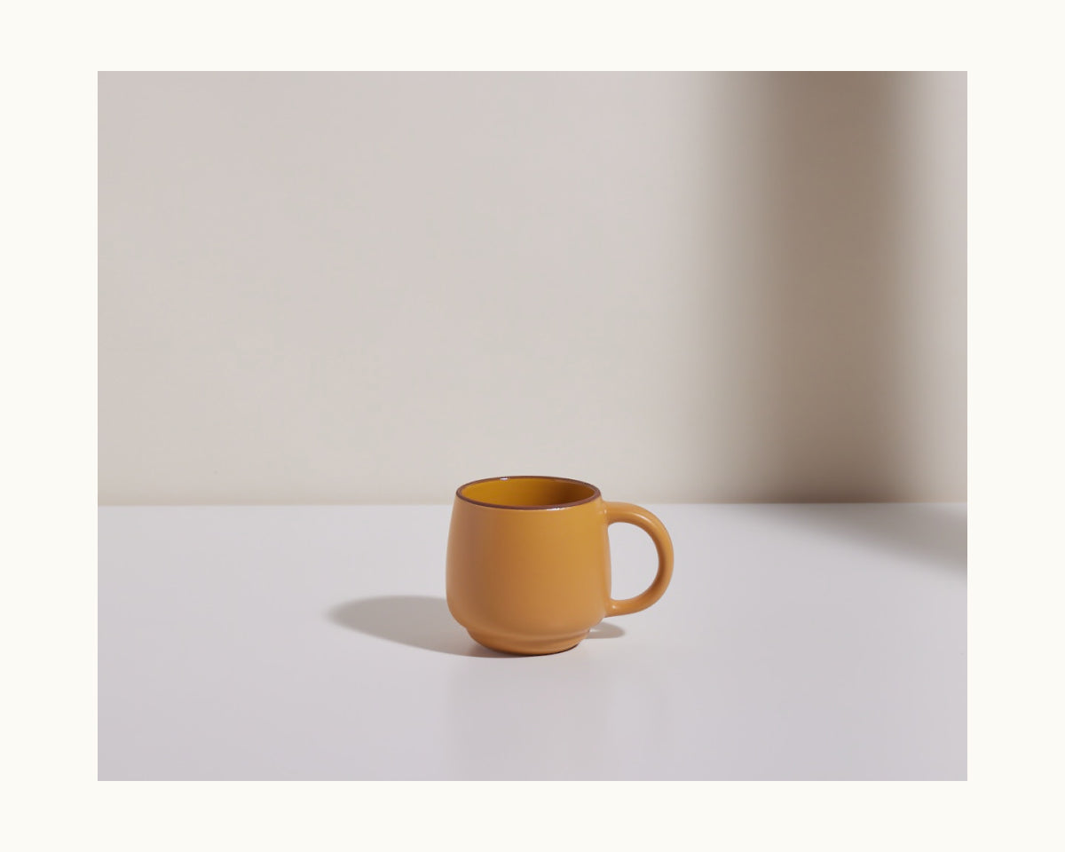 Lot de 2 mugs empilables en céramique grès