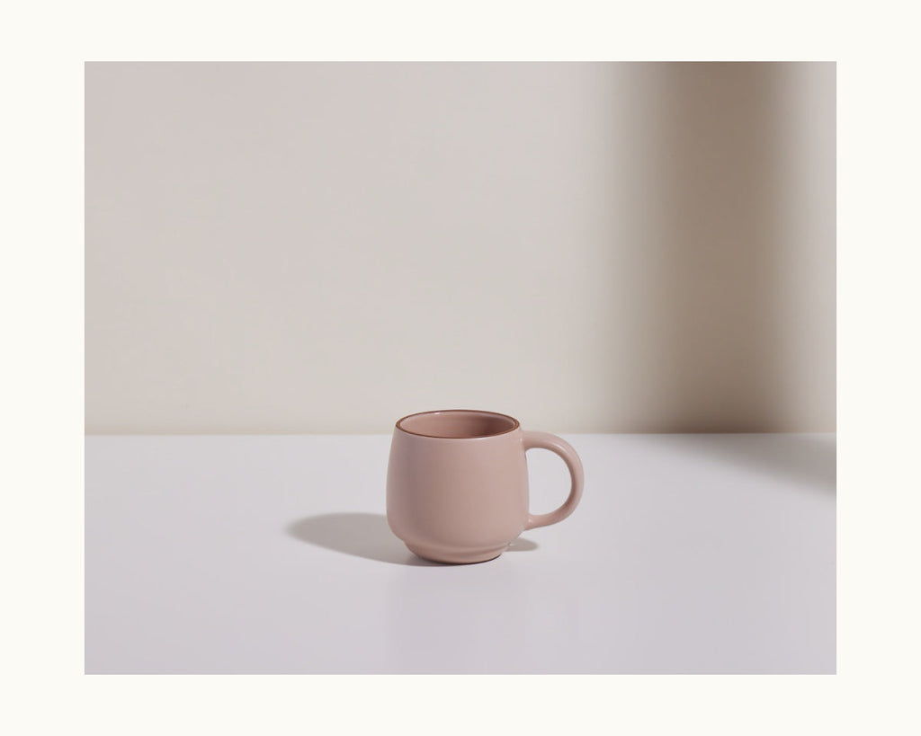 Lot de 2 mugs empilables en céramique grès