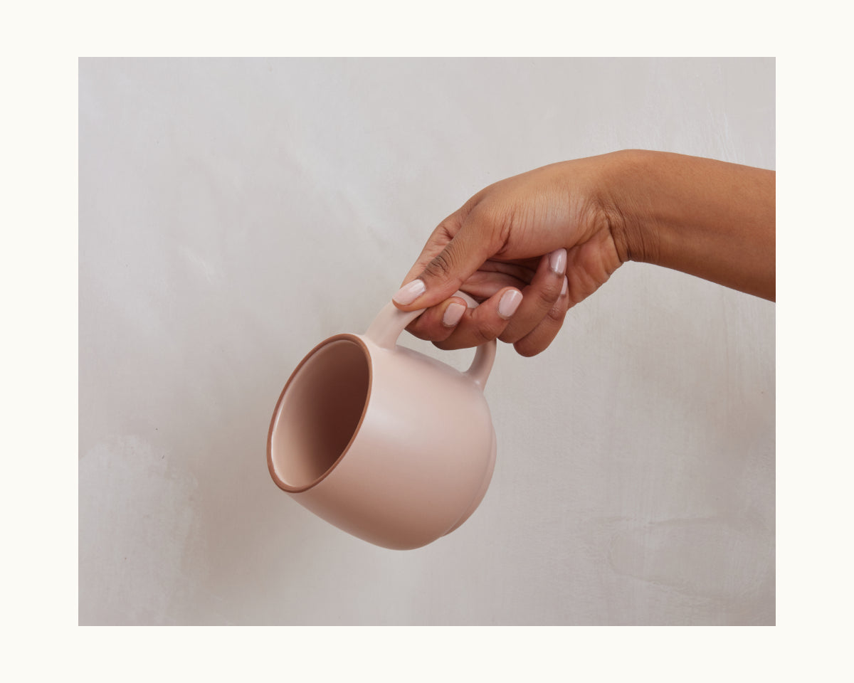 Lot de 2 mugs empilables en céramique grès