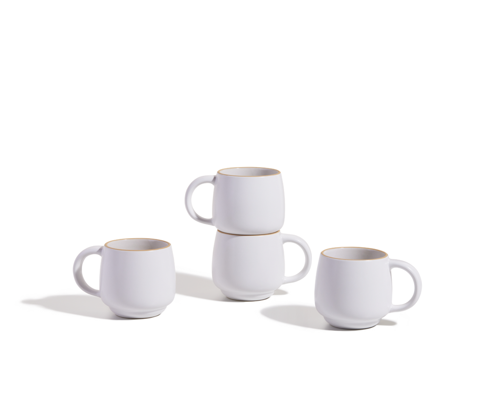 Lot de 2 mugs empilables en céramique grès