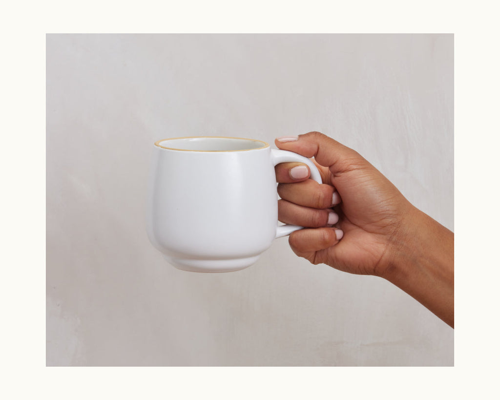 Lot de 2 mugs empilables en céramique grès