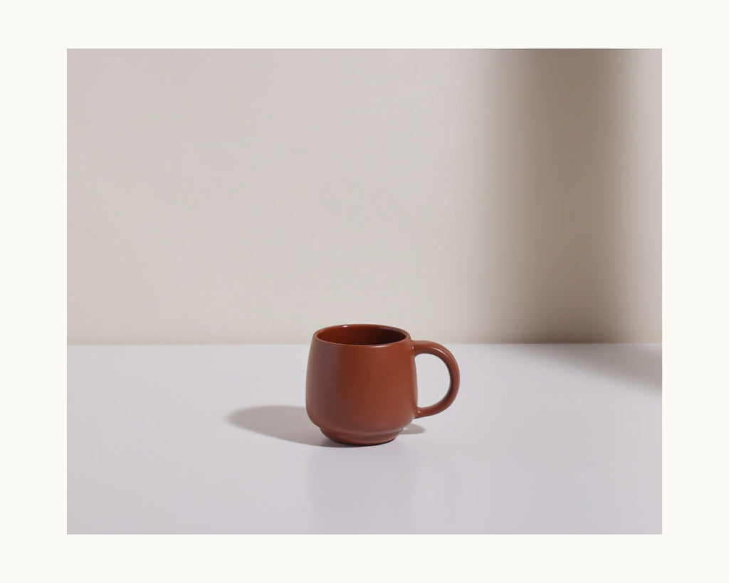Lot de 2 mugs empilables en céramique grès