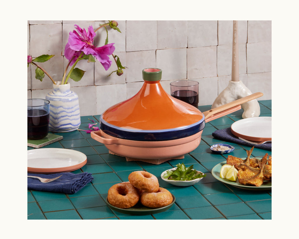 Tajine en terre cuite artisanale