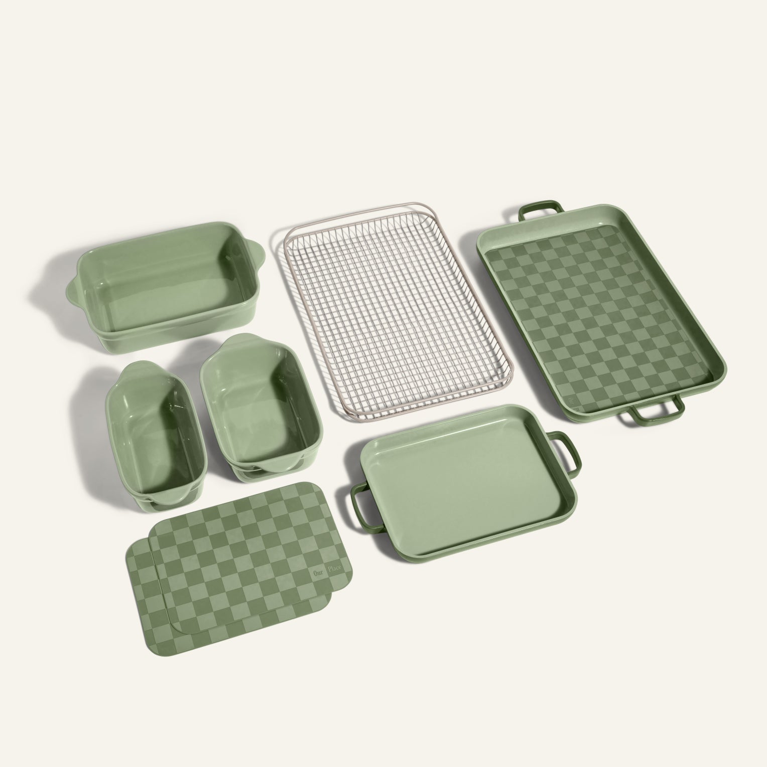 Ensemble d'ustensiles de cuisson antiadhésifs avec accessoires