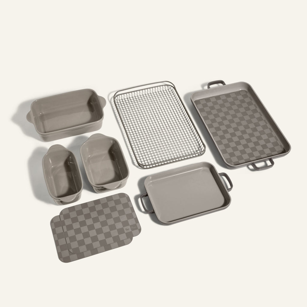 Ensemble d'ustensiles de cuisson antiadhésifs avec accessoires