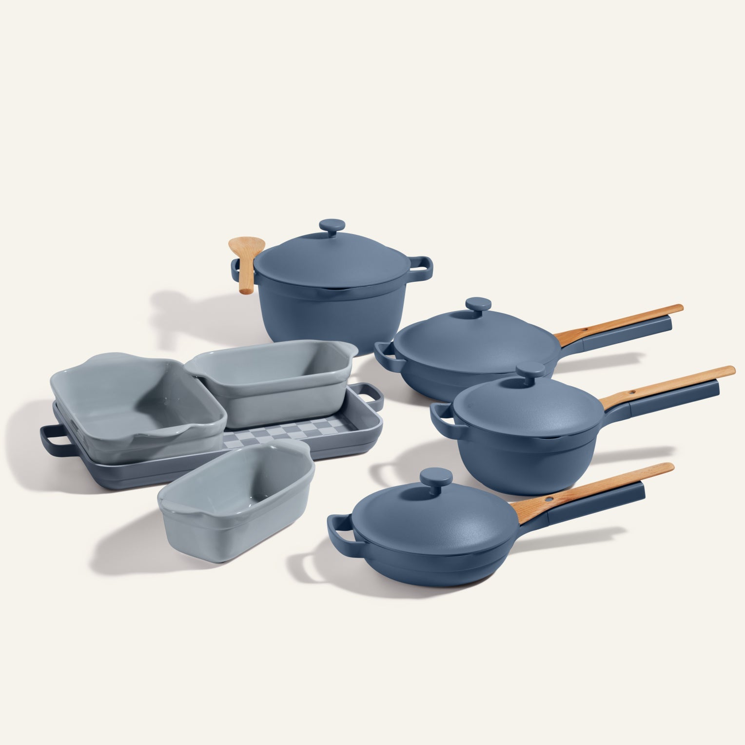 Batterie de cuisine et de cuisson antiadhésive en céramique de 18 pièces