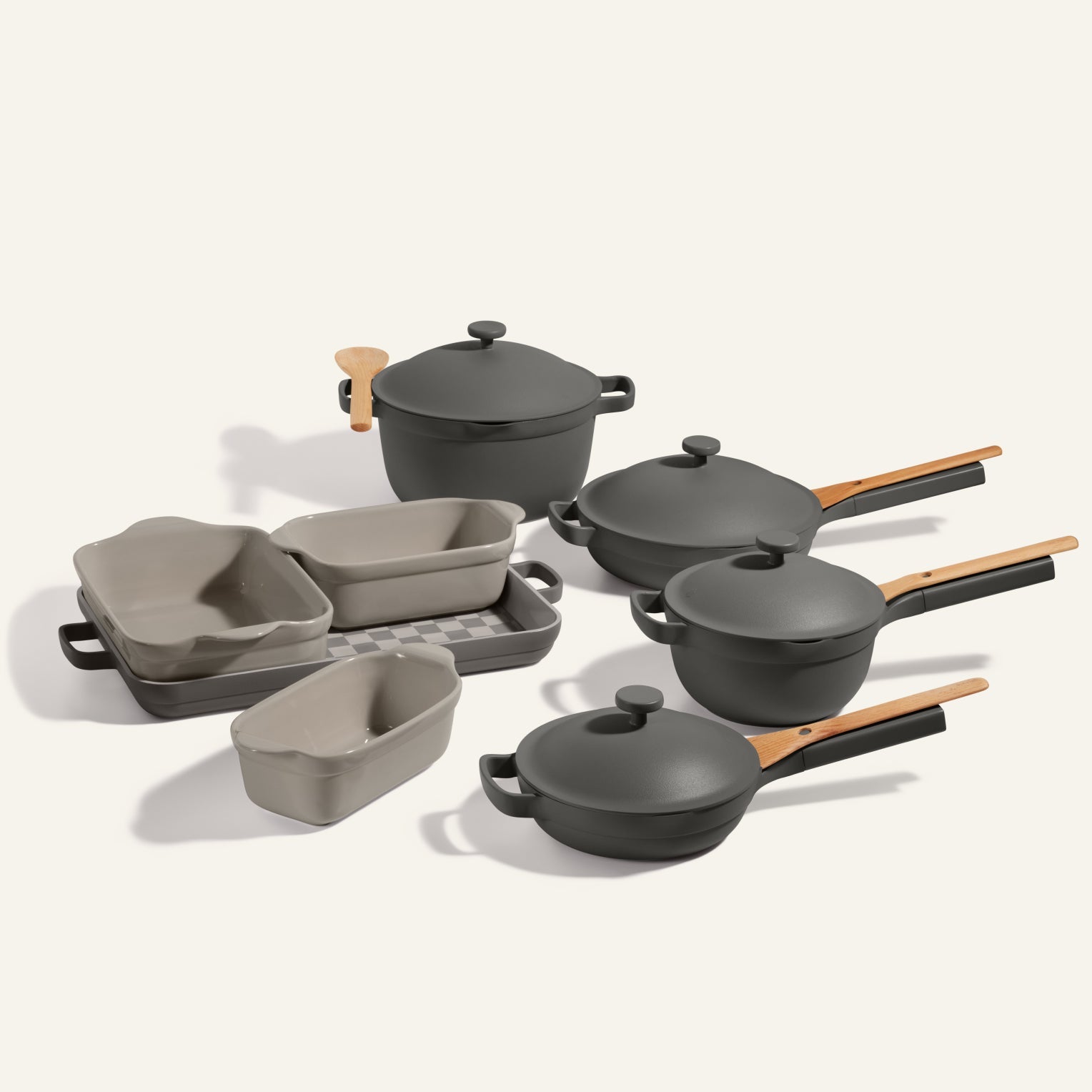 Batterie de cuisine et de cuisson antiadhésive en céramique de 18 pièces