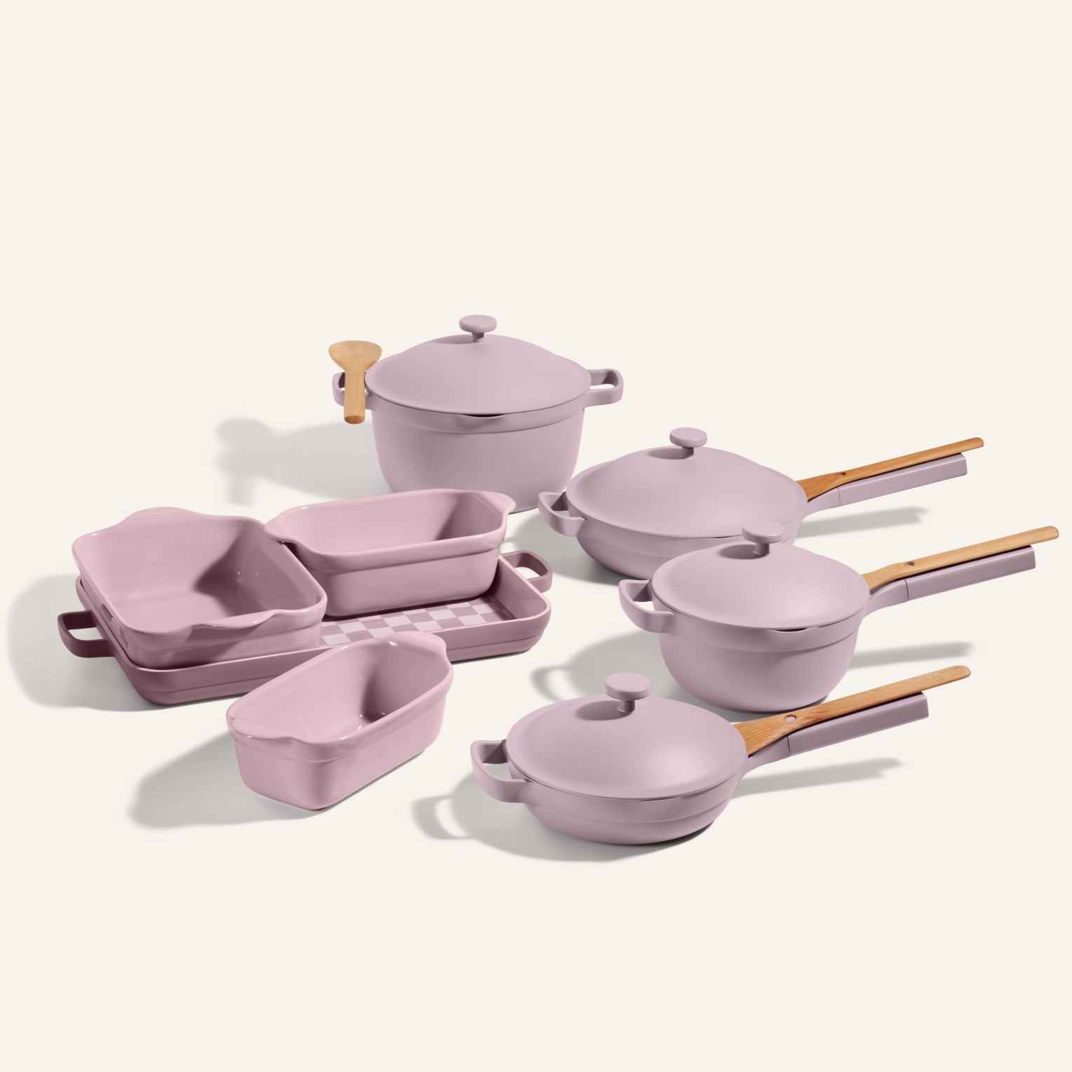Batterie de cuisine et de cuisson antiadhésive en céramique de 18 pièces