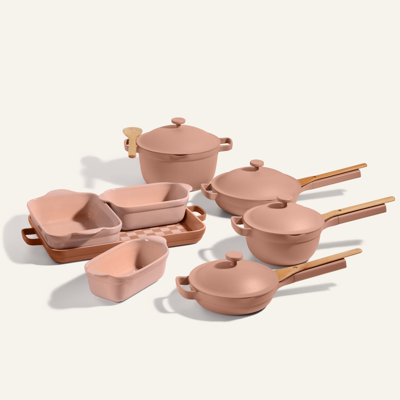 Batterie de cuisine et de cuisson antiadhésive en céramique de 18 pièces