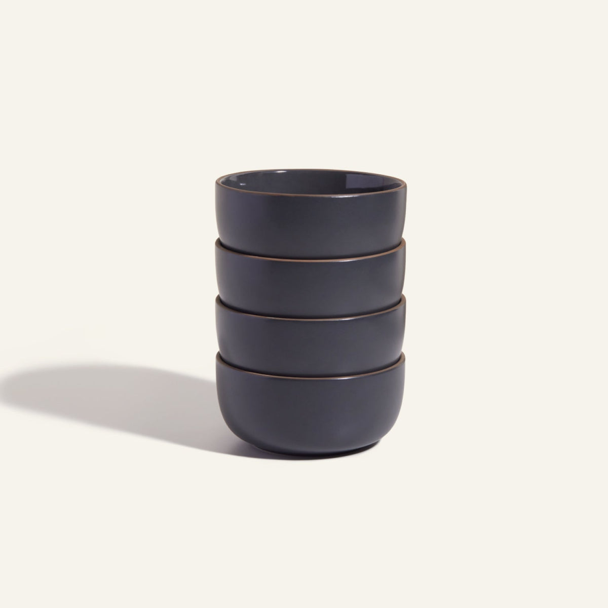 Ensemble de 4 bols à soupe en céramique émaillés à la main