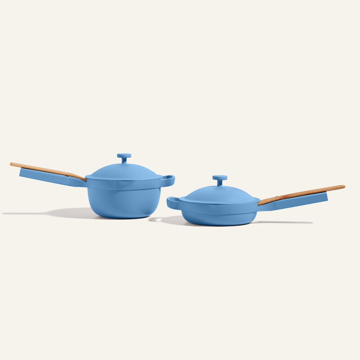 Mini batterie de cuisine antiadhésive en céramique, 2 pièces
