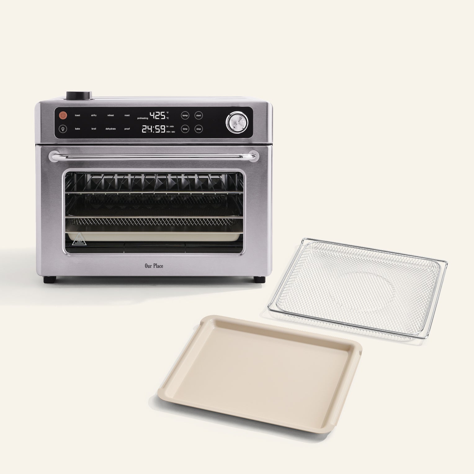 Friteuse à air numérique et four grille-pain 8-en-1 + ensemble d'accessoires essentiels