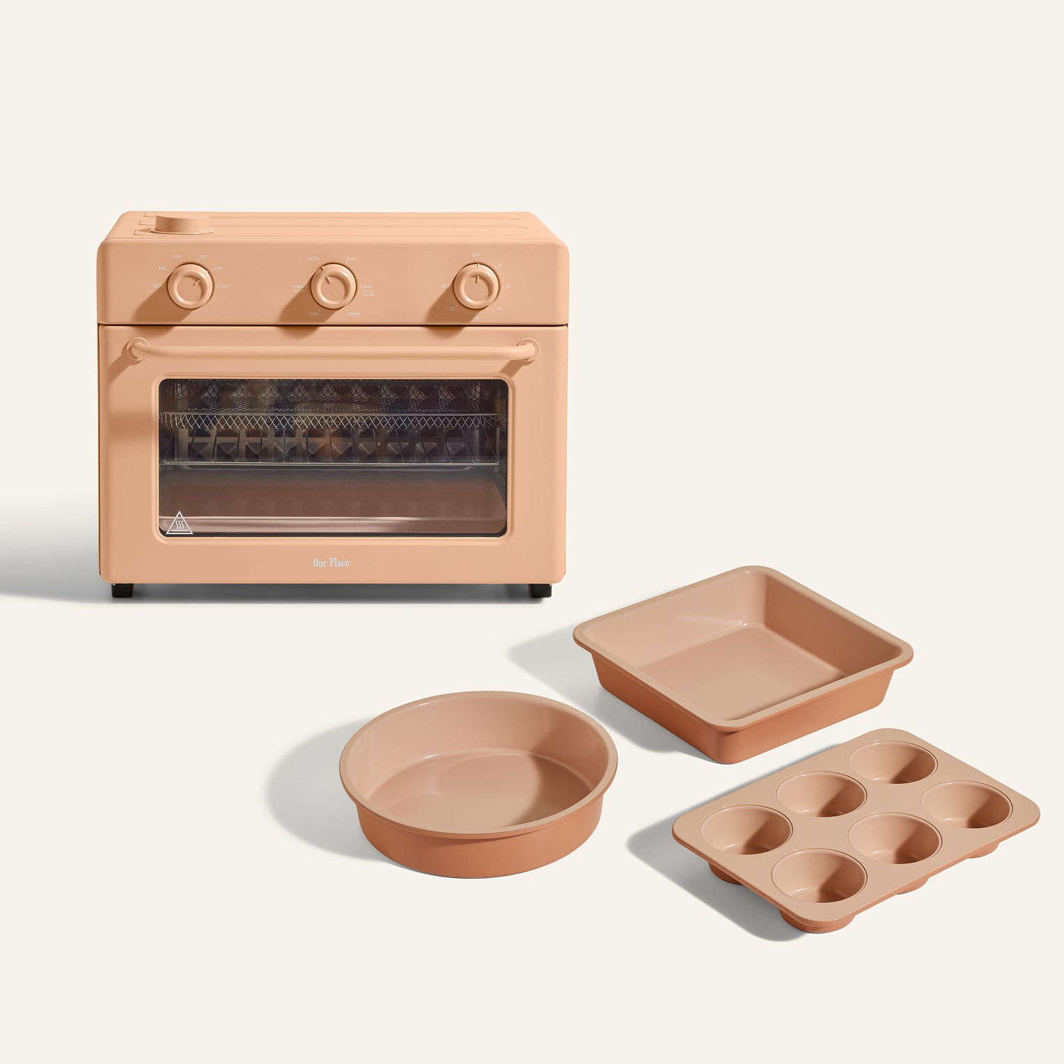 Grande friteuse à air chaud et four grille-pain 6-en-1 + ensemble d'accessoires de pâtisserie
