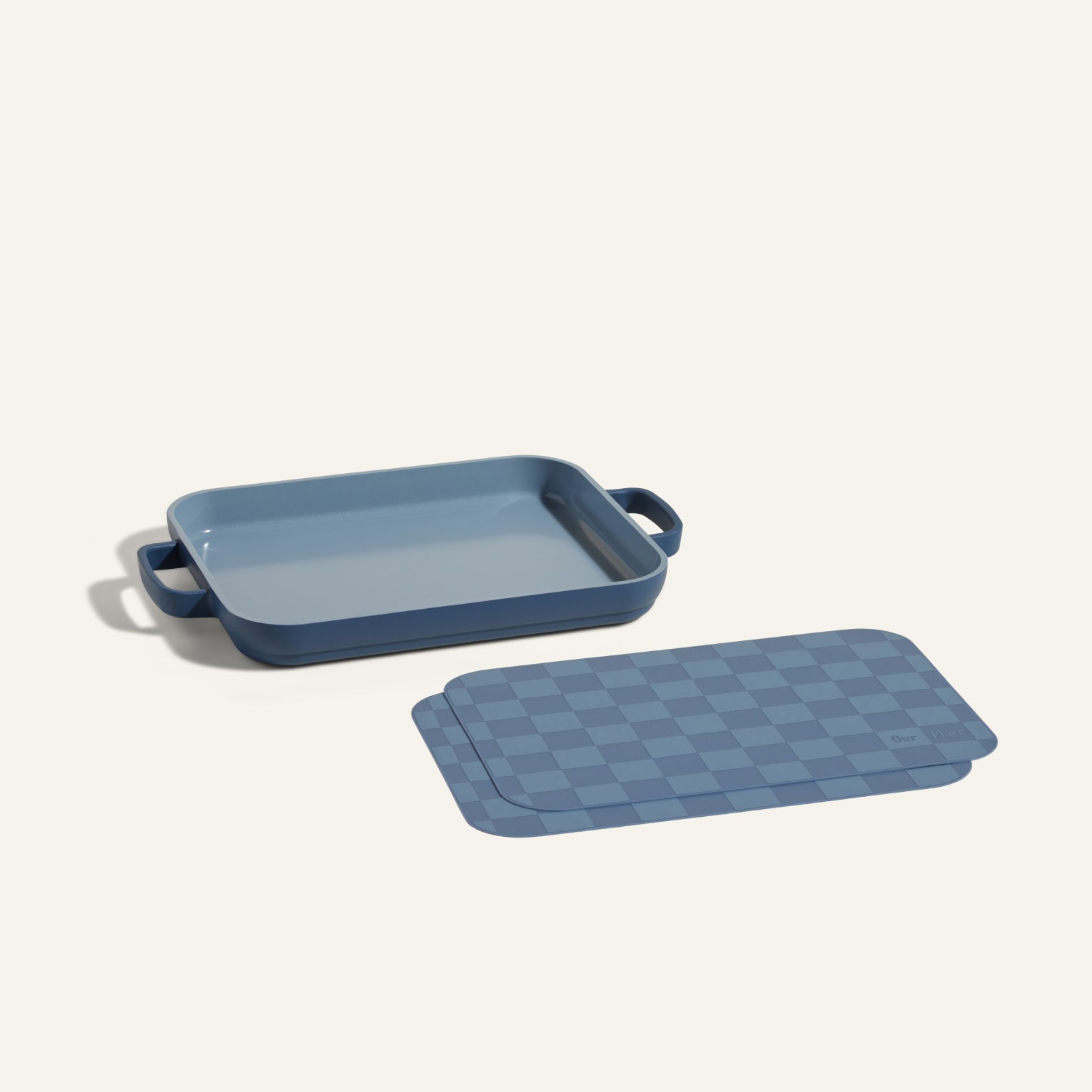 Lot Poêle Gril Antiadhésive + Tapis de Cuisson Réutilisables en Silicone