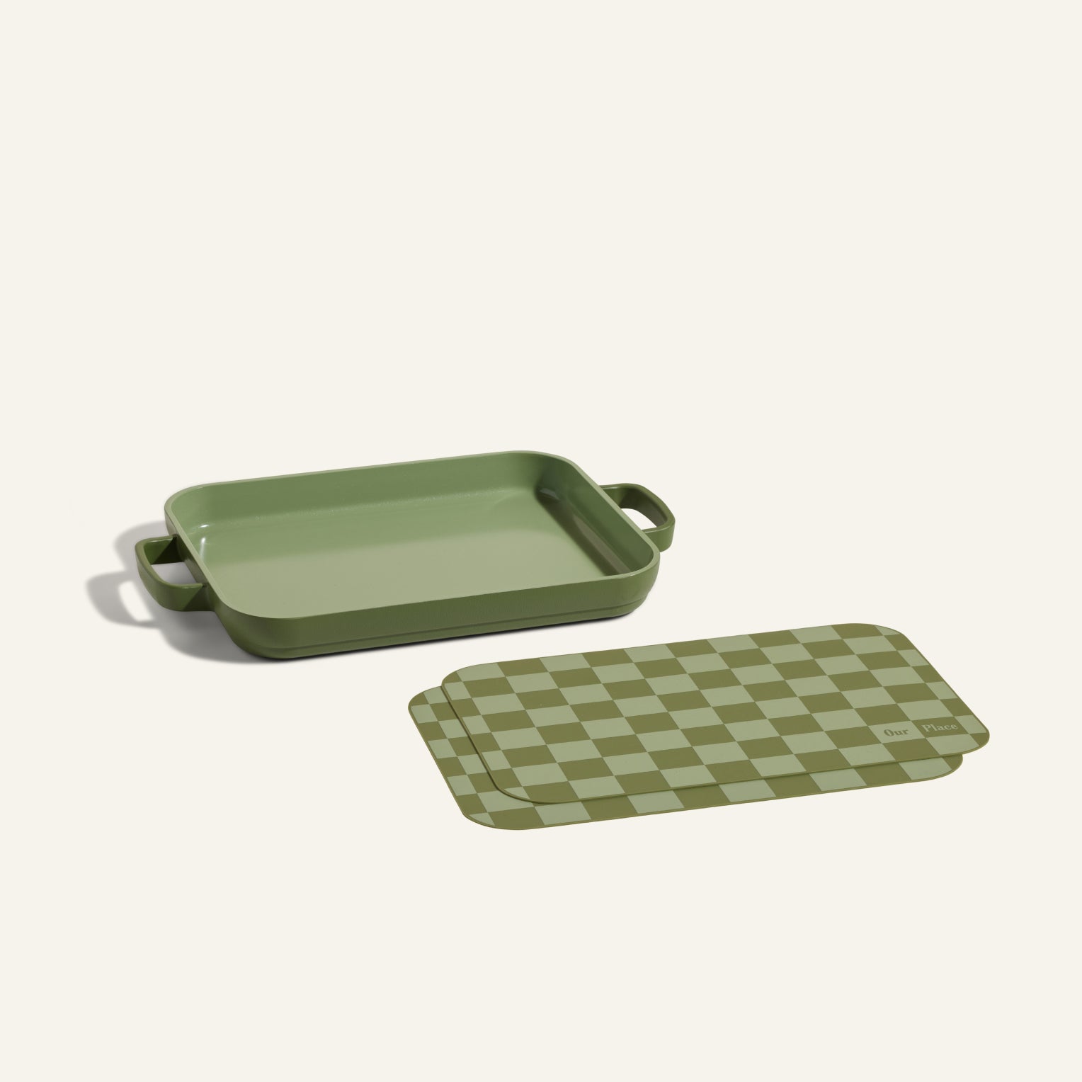 Lot Poêle Gril Antiadhésive + Tapis de Cuisson Réutilisables en Silicone