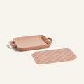 Lot Poêle Gril Antiadhésive + Tapis de Cuisson Réutilisables en Silicone
