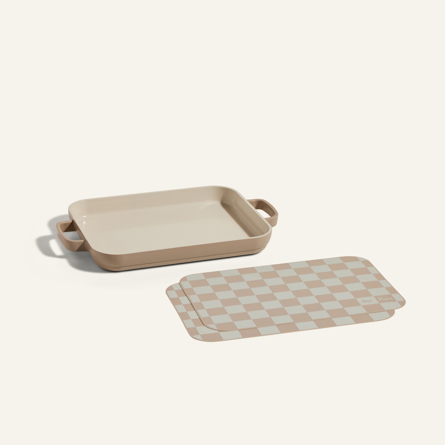 Lot Poêle Gril Antiadhésive + Tapis de Cuisson Réutilisables en Silicone