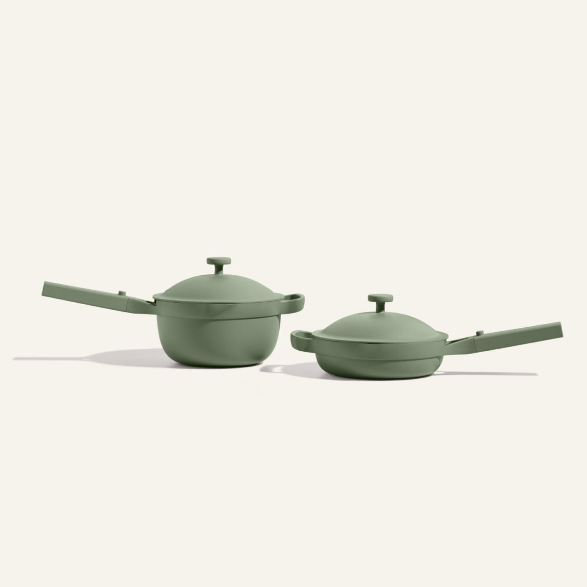 Mini batterie de cuisine antiadhésive en céramique, 2 pièces