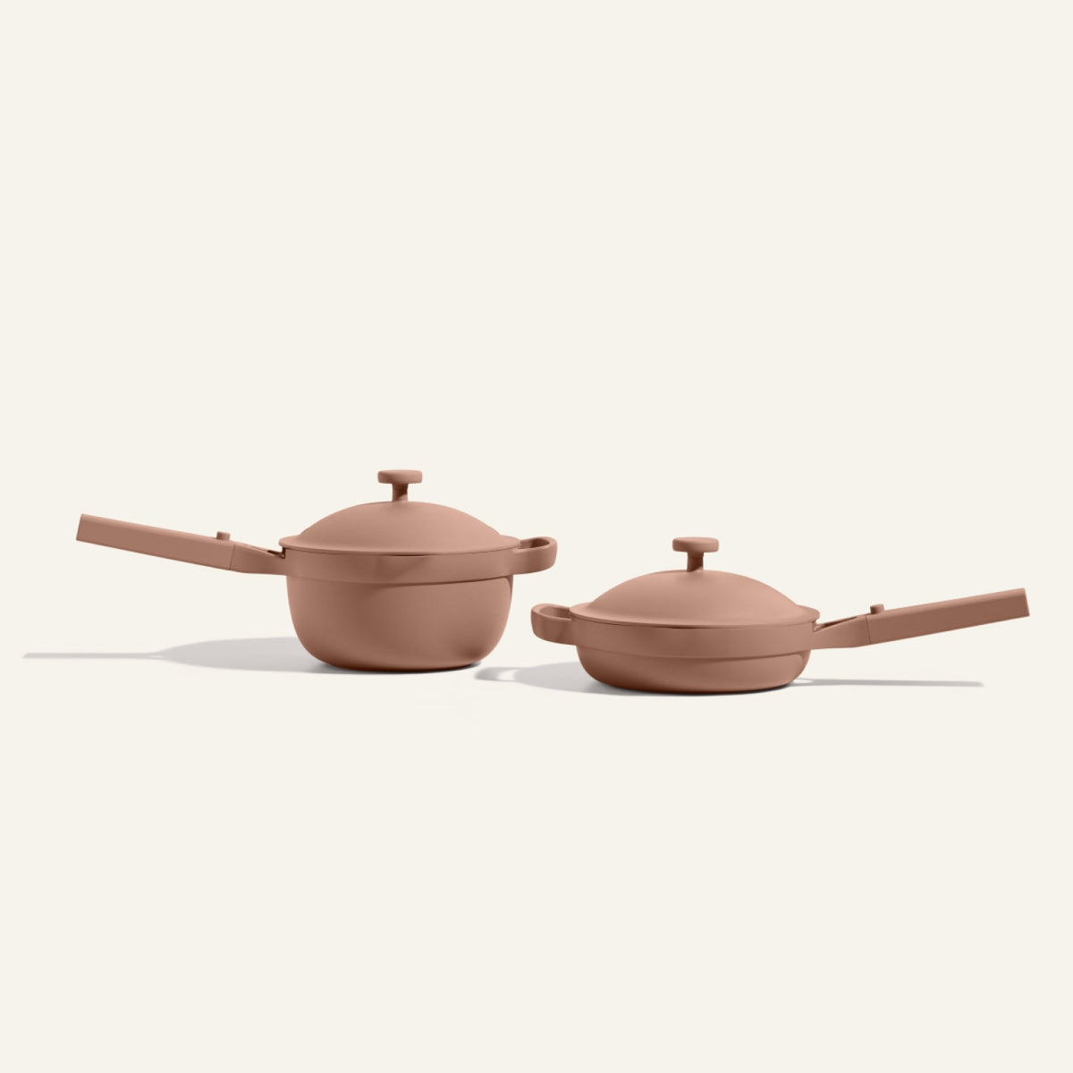 Mini batterie de cuisine antiadhésive en céramique, 2 pièces