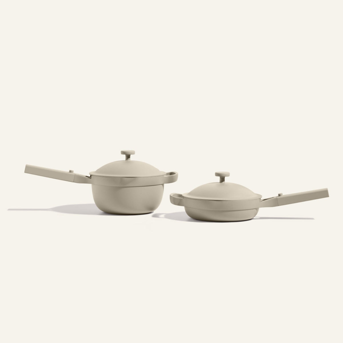 Mini batterie de cuisine antiadhésive en céramique, 2 pièces